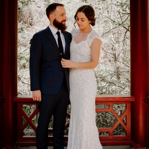 BHLDN Marivana wedding dress by Tasashi Shoji sz 4 - Picture 4 of 7